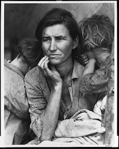 Migrant mother. - taken by Dorothea Lange - 1936
